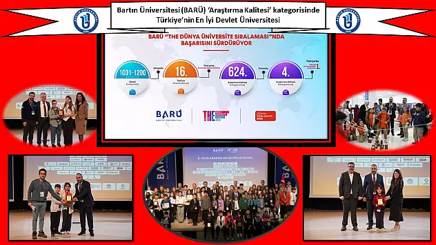 BARÜ, Araştırma Kalitesinde Türkiye'nin En İyi Devlet Üniversitesi Oldu