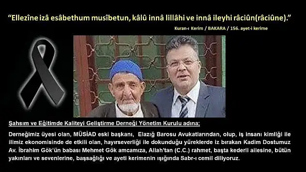 Başkan Akgün'den, Taziye Mesajı
