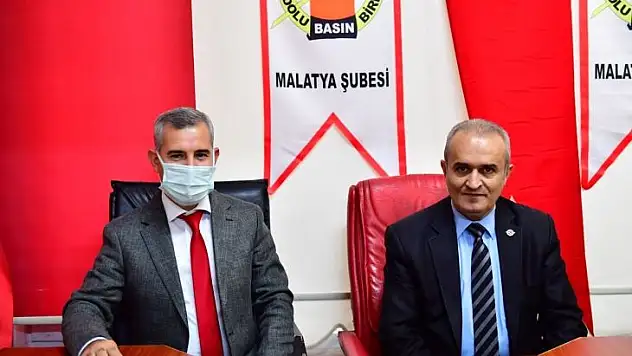 Başkan Çınar'dan Anadolu Basın Birliği Malatya Şubesi'ne Ziyaret