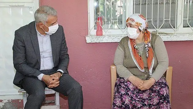 Başkan Güder'den engelli ailelere ziyaret