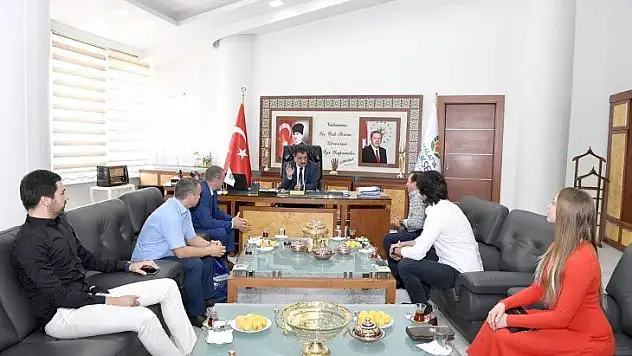 Başkan Gürkan,Belarus heyetini kabul etti