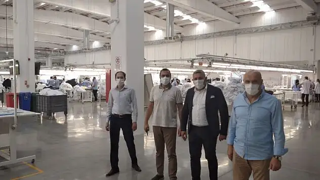 Başkan Sadıkoğlu: 'Fabrikalarda tedbirler alınarak üretim devam ediyor'