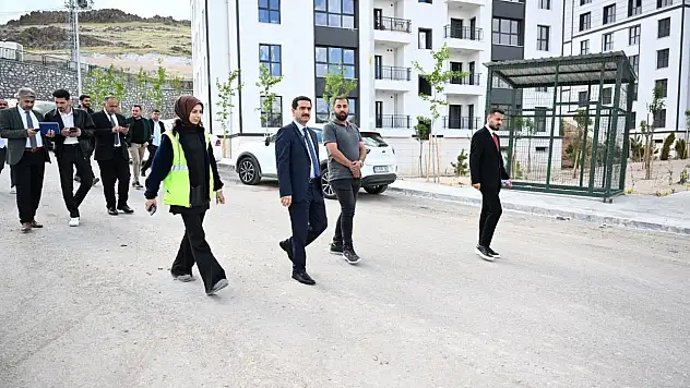 Başkan Taşkın, TOKİ çalışmalarını yerinde inceledi