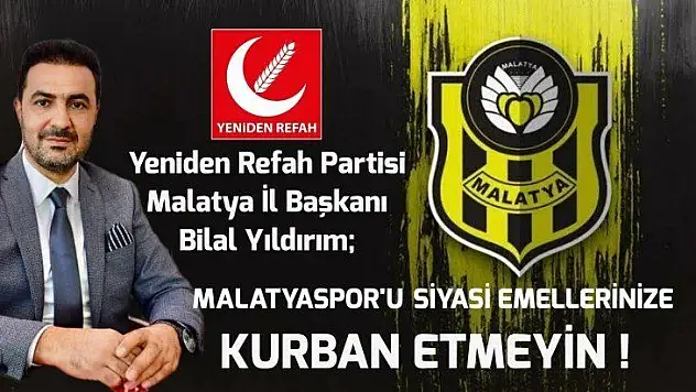 Başkan Yıldırım'dan Net Yeni Malatyapsor Açıklaması