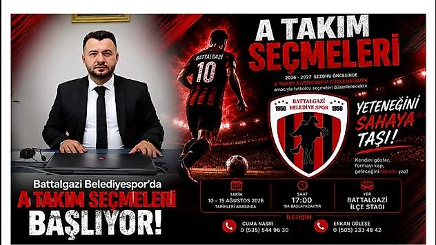 Battalgazi Belediyespor'da A Takım Seçmeleri Başlıyor