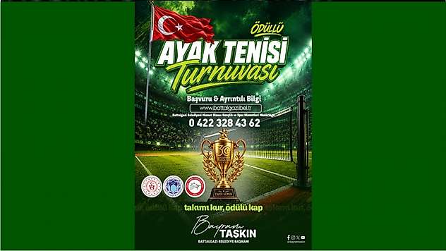 Battalgazi'de Ayak Tenisi Turnuvası