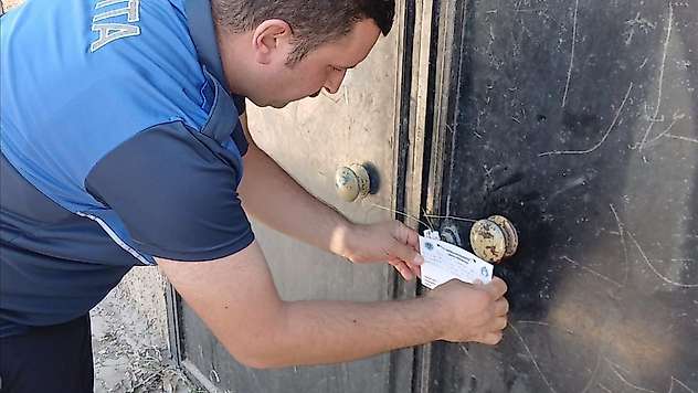 Battalgazi'de Ruhsatsız Kayısı Deposu Mühürlendi