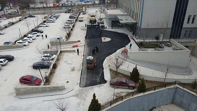 Battalgazi Devlet Hastanesi otoparkı yenilendi