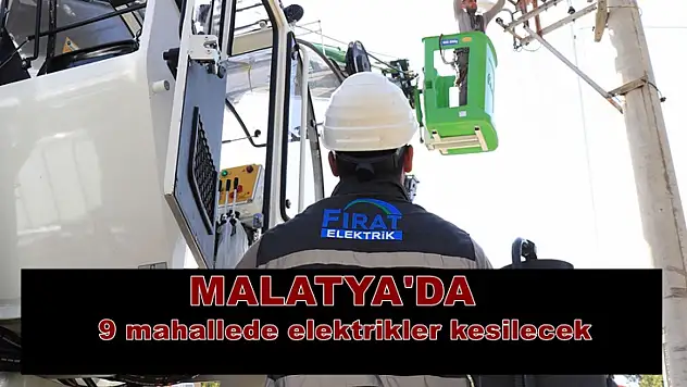Battalgazi, Hekimhan ve Yeşilyurt'ta Elektrik Kesintileri Yaşanacak