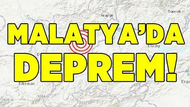 Bayramın İlk Gününde Hekimhan'da deprem