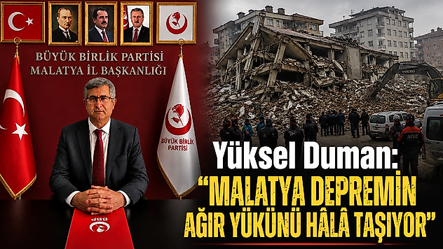 BBP'li Duman'dan 5.6'lık Deprem Sonrası Sağduyu Çağrısı