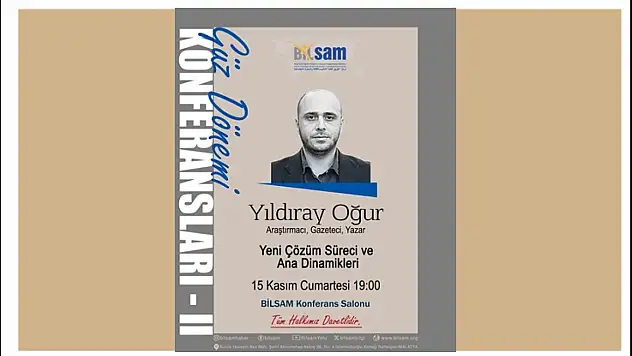 BİLSAM, Güz Dönemi Konferanslarıyla Malatya'yı Bilgiyle Buluşturuyor
