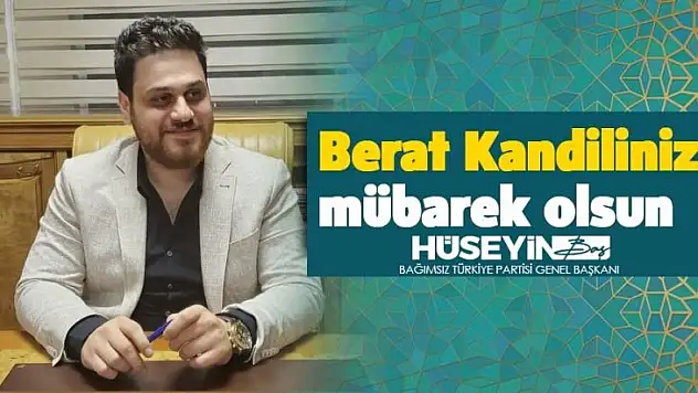 BTP liderinden Berat Kandili mesajı