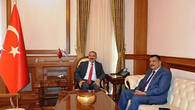 Başkan Gürkan Vali Kaban'a Hoş Geldin Ziyaretinde Bulundu