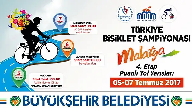 Malatya'da Bisiklet Yol Yarışları Yapılacak