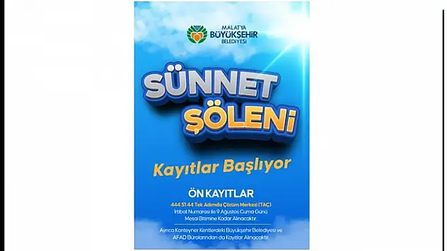 Büyükşehir Belediyesi Sünnet Şöleni Düzenleyecek