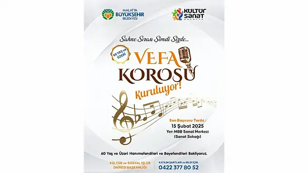 Büyükşehir Vefa Korosu Kuruyor