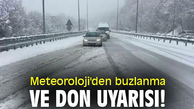 Buzlanma ve Don Uyarısı