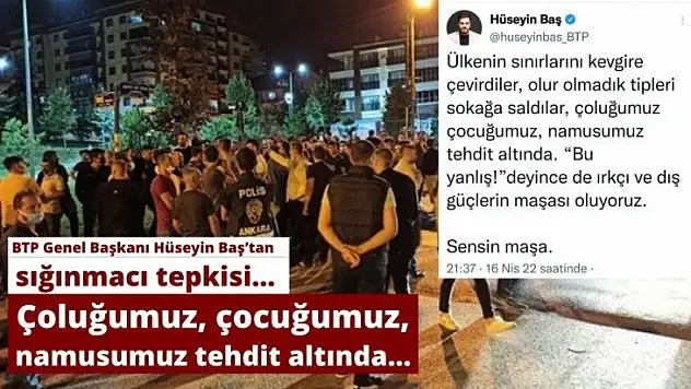 Çoluğumuz, çocuğumuz, namusumuz tehdit altında