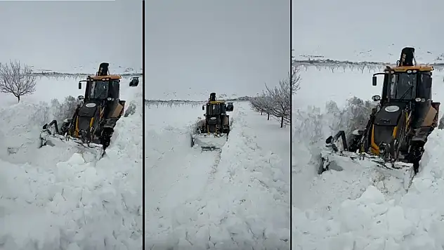 Darende'de Karla Mücadele Aralıksız Sürüyor