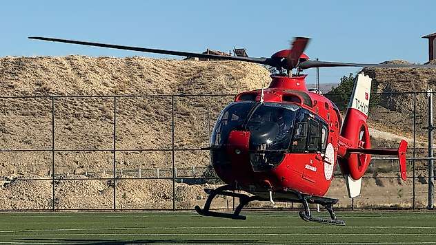 Darende'de Kritik Müdahale: 73 Yaşındaki Hasta Helikopterle Kurtarıldı