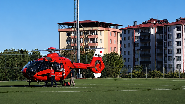 Darende'de Solunum Yetmezliği Geçiren 7 Aylık Bebek Helikopterle Malatya'ya Sevk Edildi