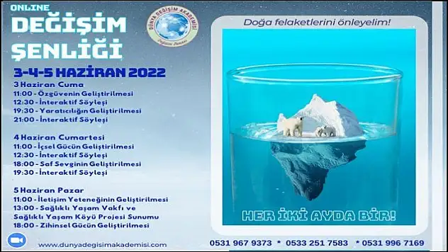 Değişim Şenliği İle Doğa Felaketlerini Önleyelim!