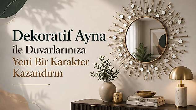 Dekoratif Ayna İle Duvarlarınıza Yeni Bir Karakter Kazandırın