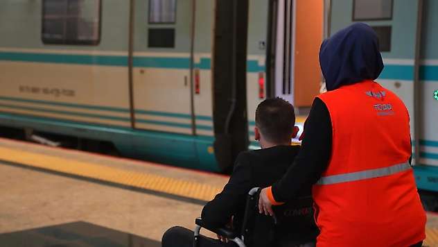 Demiryollarında engelli bireylere ücretsiz hizmet