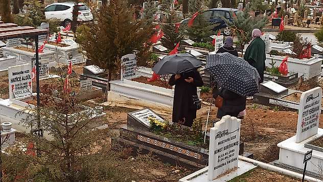 Depremin Acısı Dinmedi: Malatya'da Bayram Mezarlıkta Geçti
