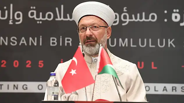 Diyanet İşleri Başkanı Erbaş: Gazze müminler için iman ve izzet meselesidir