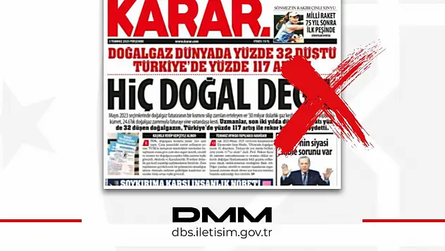 DMM'den 'doğalgaz fiyatları' hakkındaki kıyaslara açıklama