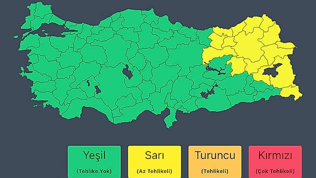Doğu Anadolu ve Karadeniz İçin Kuvvetli Yağış ve Fırtına Uyarısı