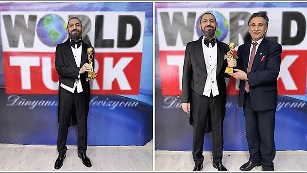 Dünyaca Ünlü Yazar Akif Manaf'a World Turk TV Küresel Barış Ödülü Verildi