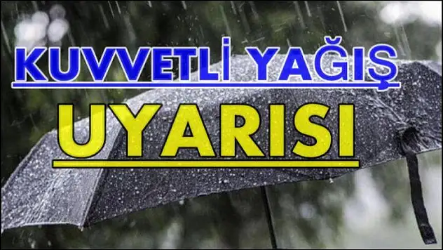 Elazığ'da Gök Gürültülü Sağanak Yağış Bekleniyor!
