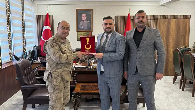 Elazığ İl Jandarma Komutanı Tuggeneral Alparslan Doğan'a Ziyaret