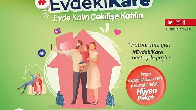 'Evdeki Kare' etkinliğine katılanlar sürpriz hediyeler kazanacak