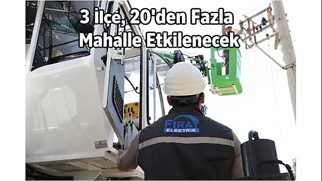 Fırat EDAŞ'tan Malatya İçin Planlı Kesinti Duyurusu