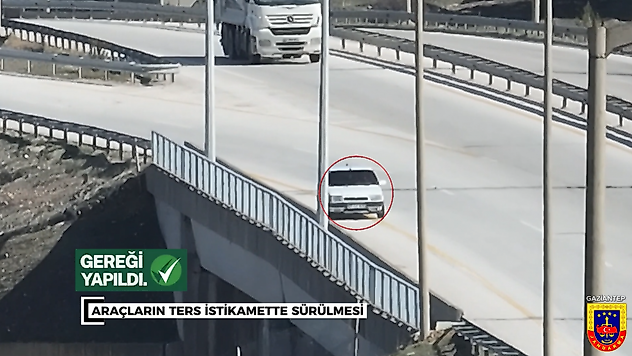 Gaziantep'te Dron Destekli Otoyol Denetimi