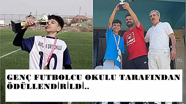 Genç Futbolcu Okulu Tarafından Ödüllendirildi..