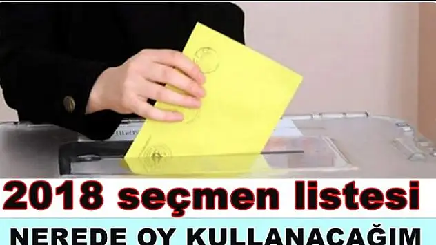 Nerede oy kullanacağım