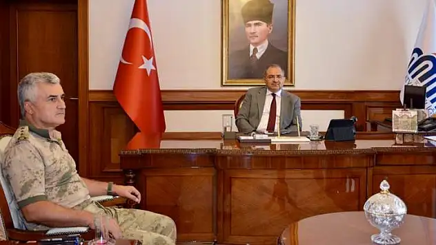 Vali Kaban, Albay İnce'yi Kabul Etti