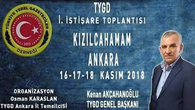 Türkiye Yerel Gazeteciler Derneği, Ankara-Kızılcahamam'da Toplanıyor