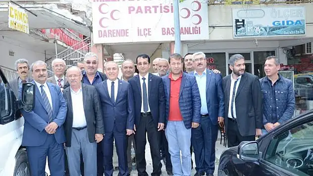 MHP Malatya Milletvekili A.Adayı  Ekici Darende İlçesini ziyaret etti.