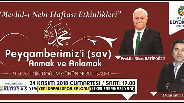 Malatya'da Mevlid-İ Nebi Etkinlikleri