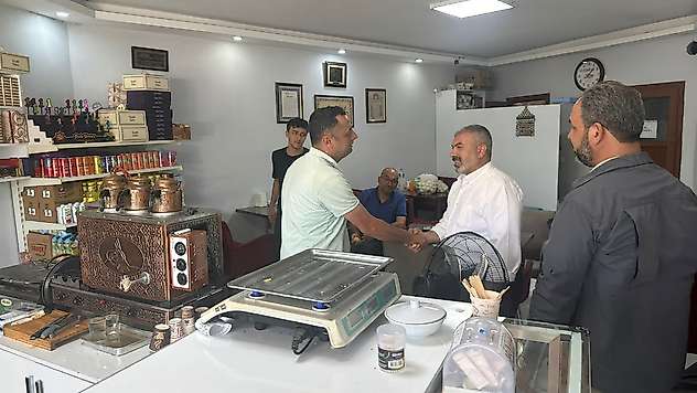 HÜDA PAR Heyeti Kale Esnafını Dinledi: Gündemde Tahliye ve Ekonomik Sıkıntılar Vardı