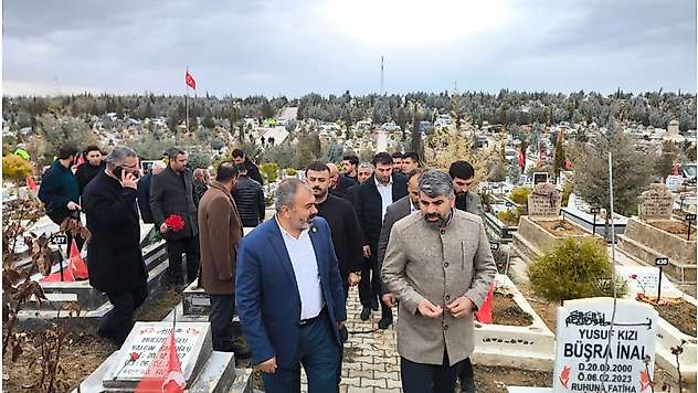 HÜDA PAR Milletvekili Dinç, Malatya'da deprem yıl dönümü nedeniyle ziyaretlerde bulundu
