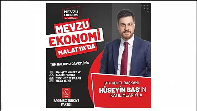 Hüseyin Baş Malatya'ya Geliyor..!