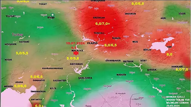 İçelli: '  5.8 yeşilyurt depreminin  artçısıdır.'