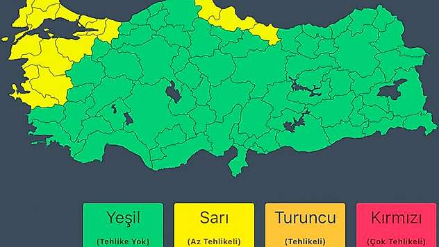 İçişleri Bakanlığından 13 il için kuvvetli rüzgâr ve sağanak uyarısı